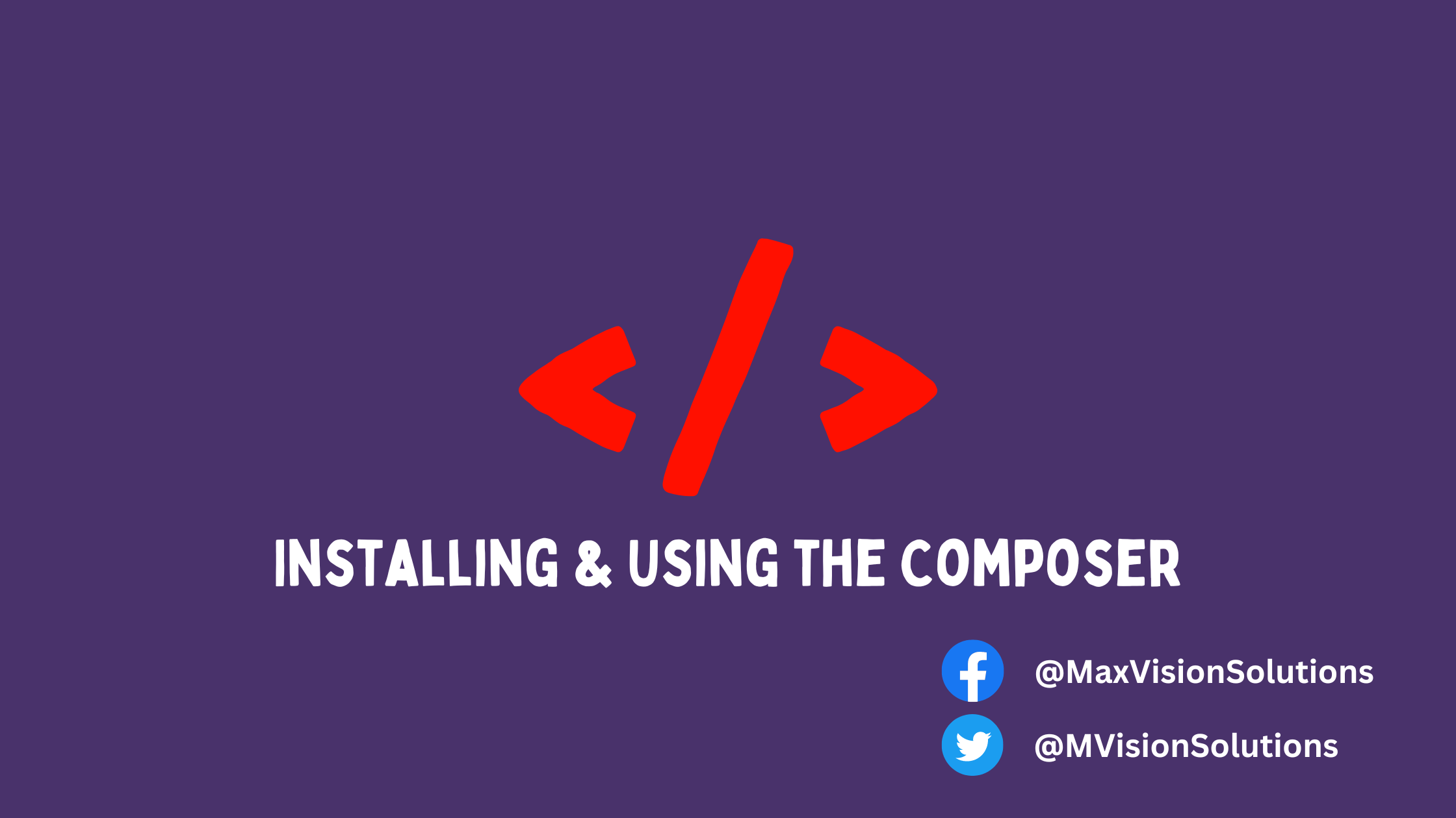 Installing &amp; Using the Composer